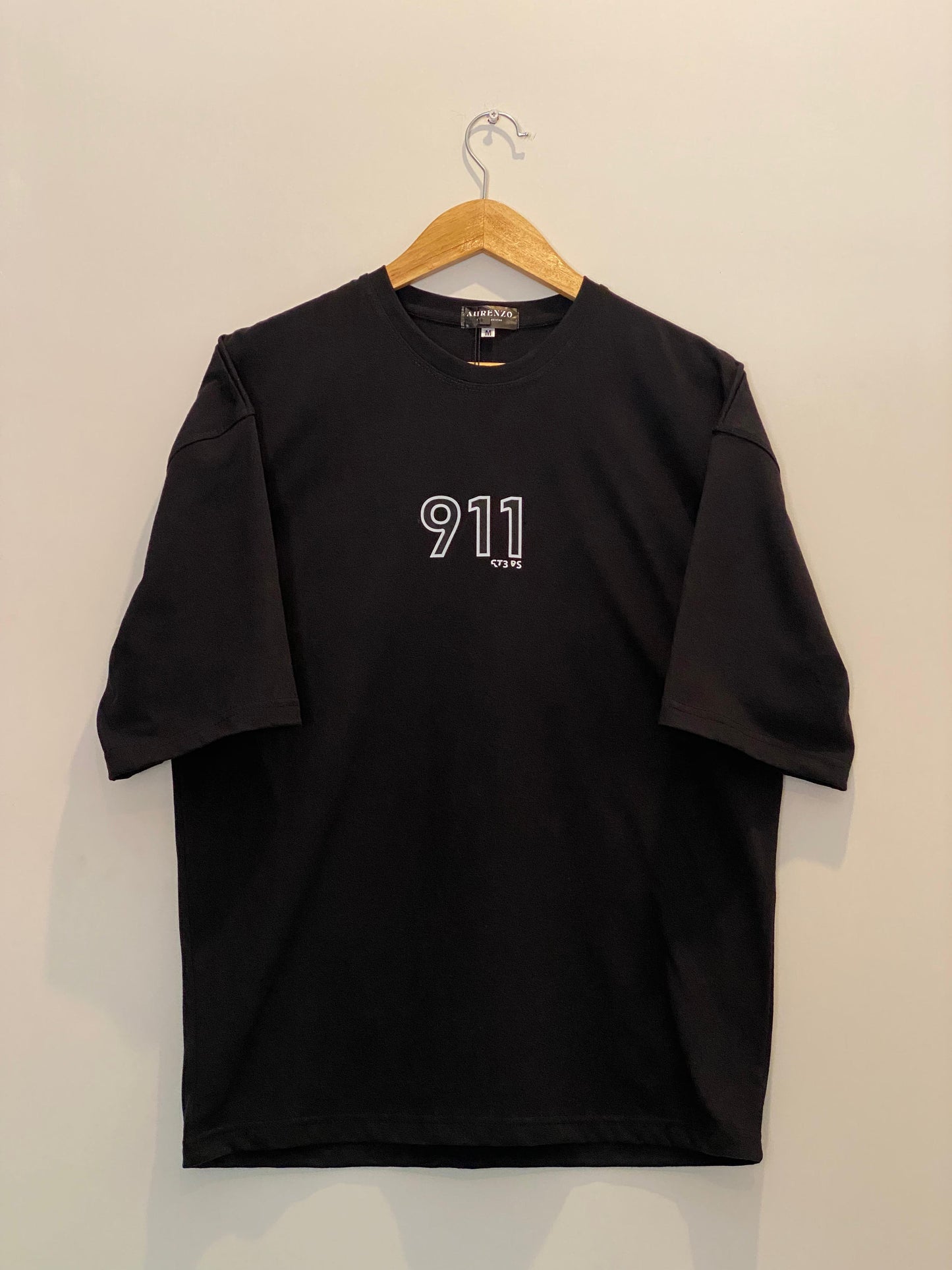Porsche-911 Oversize Black T-Shirt