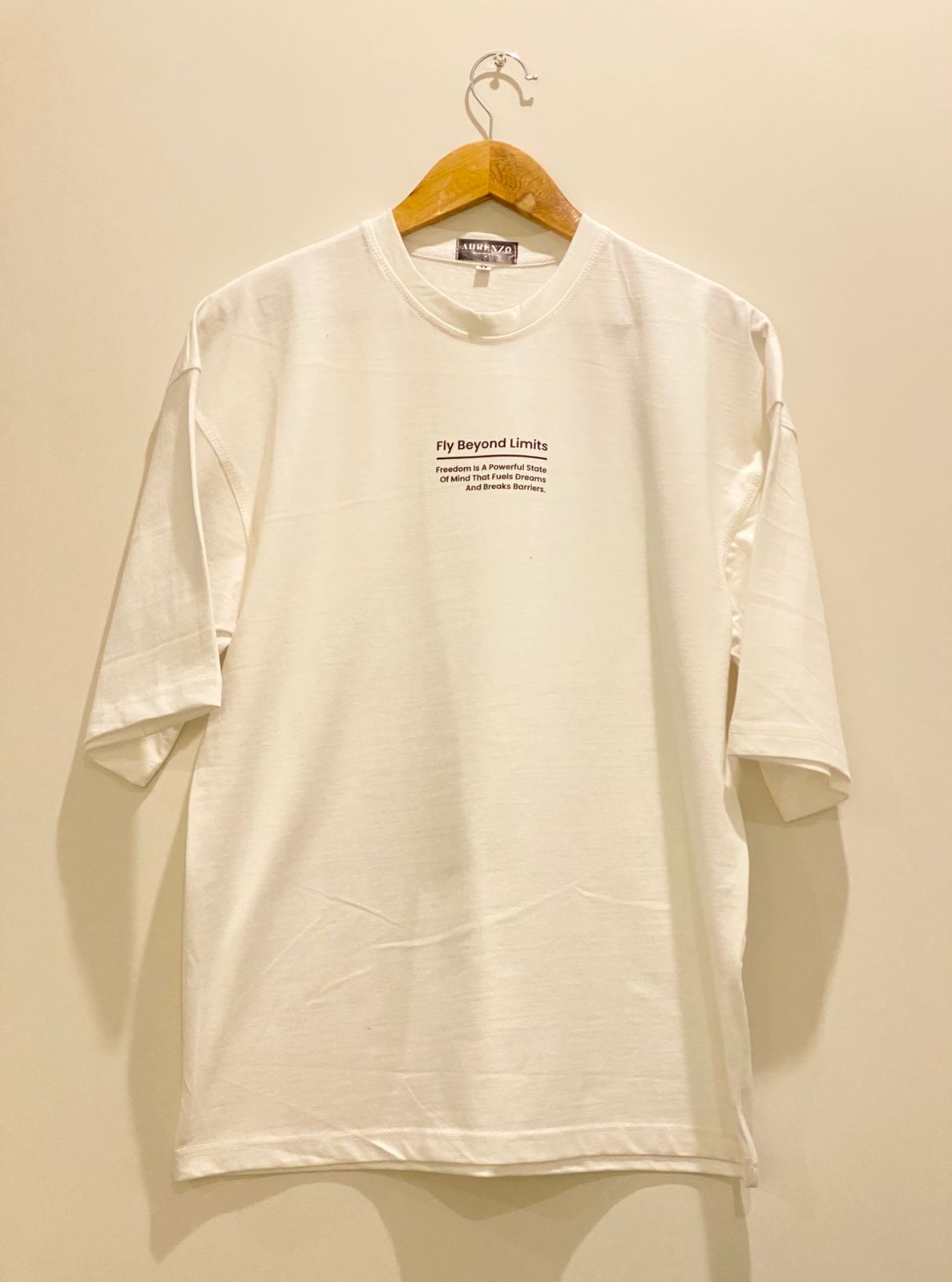 Freedom Oversize White T-Shirt