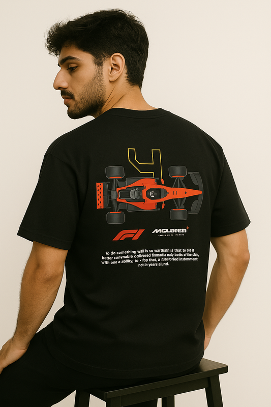 Formula-1 Oversize Black T-Shirt