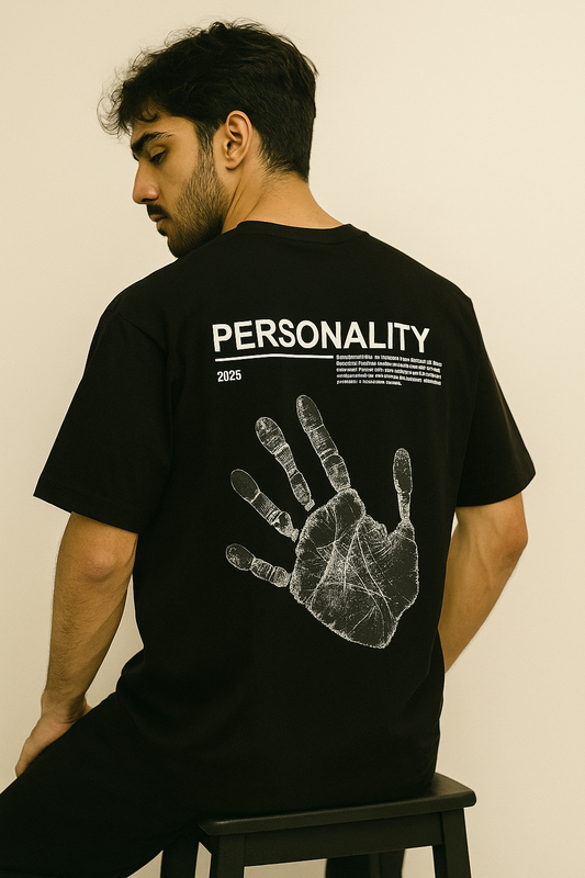 Personality Oversize Black T-Shirt
