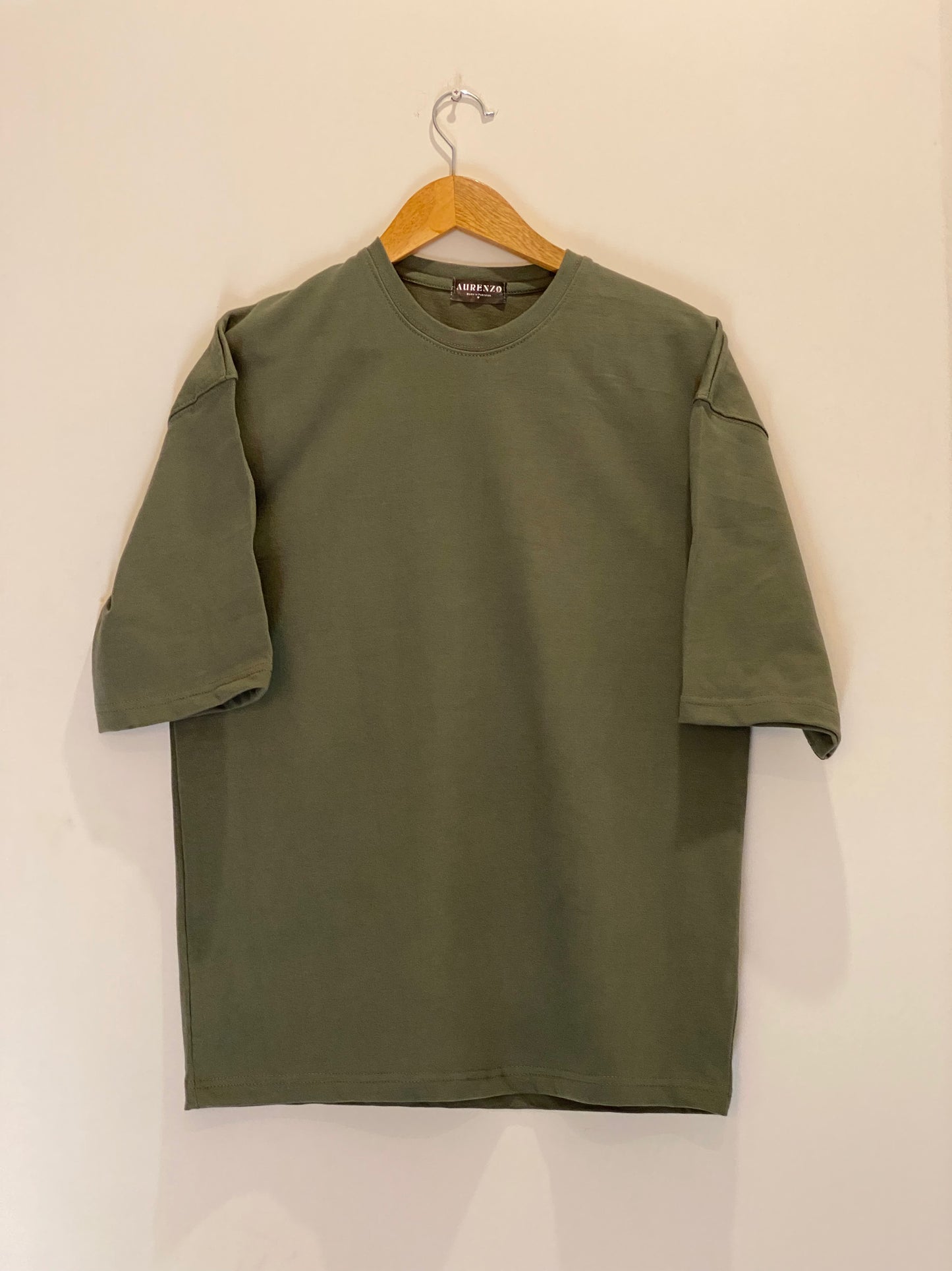 Basic Olive-Green Oversize T-Shirt
