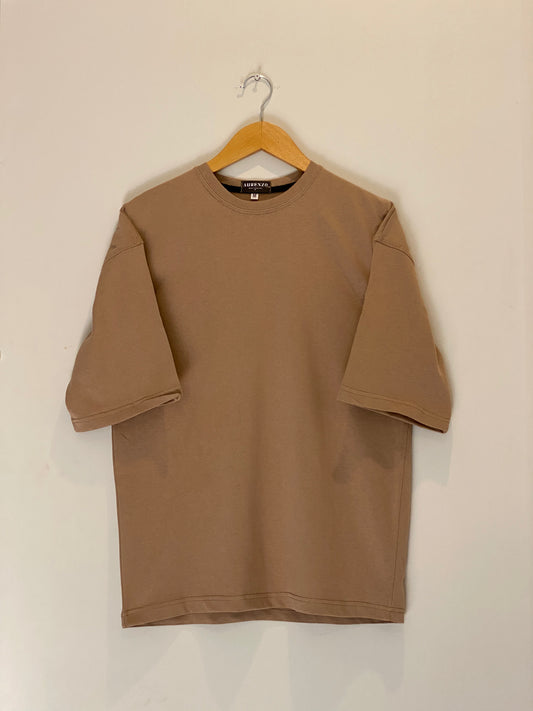 Basic Beige Oversize T-Shirt